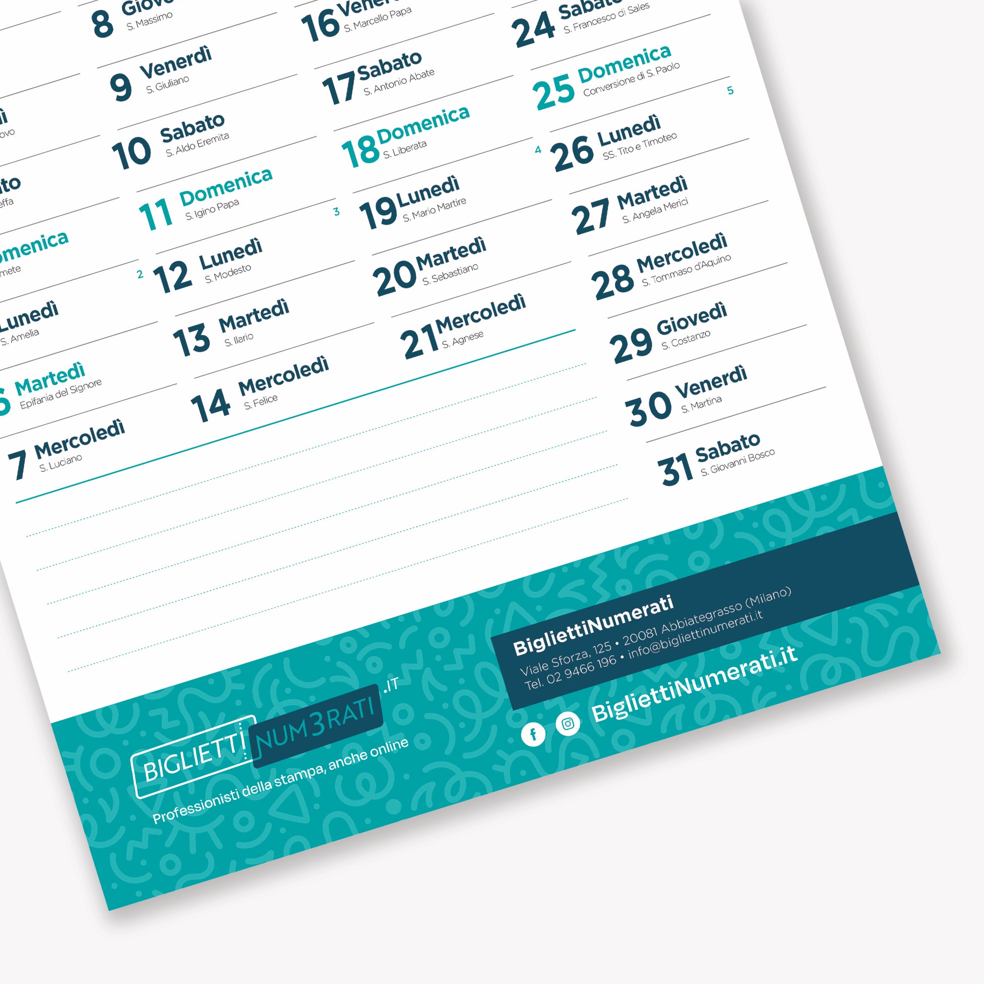 stampa online calendario personalizzato online