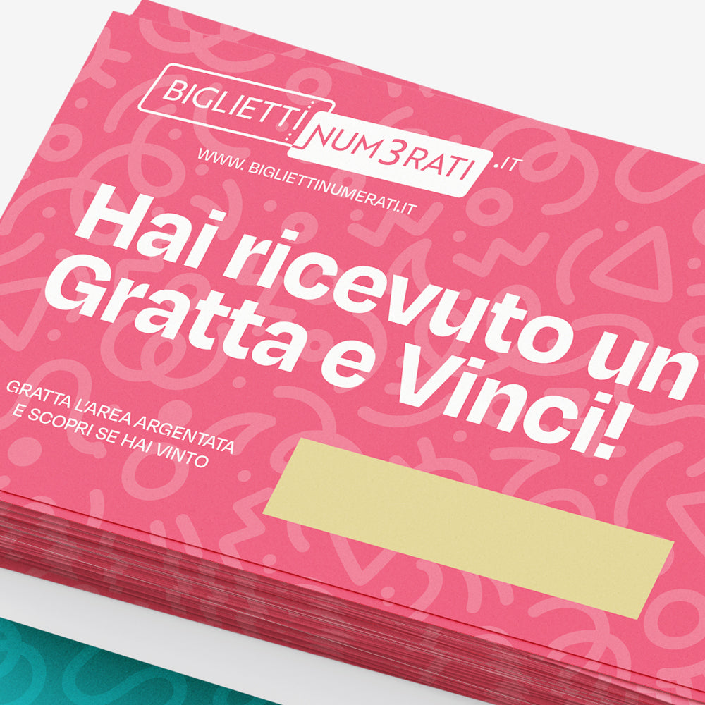 Gratta e vinci Rosso esempio grafica