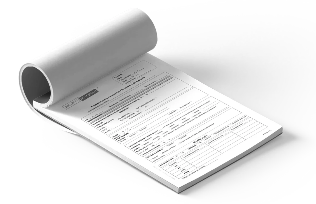 Moduli in carta copiativa personalizzati