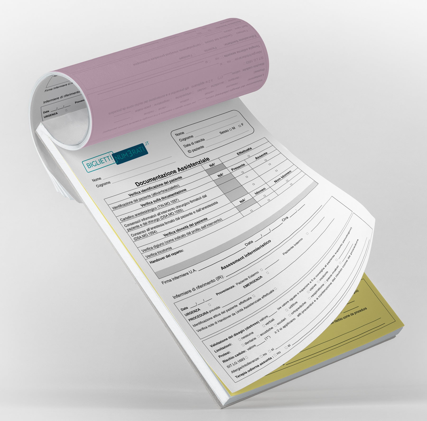 Moduli in carta copiativa personalizzati