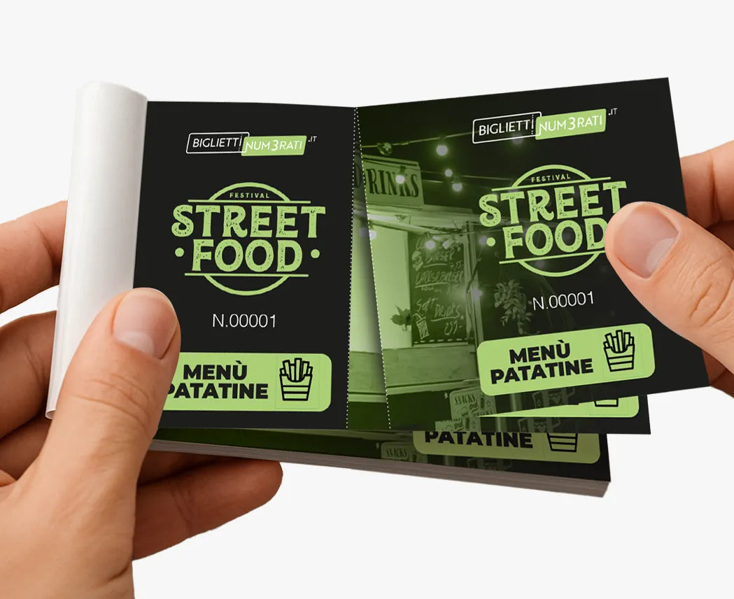 buono pasto personalizzato con numerazione