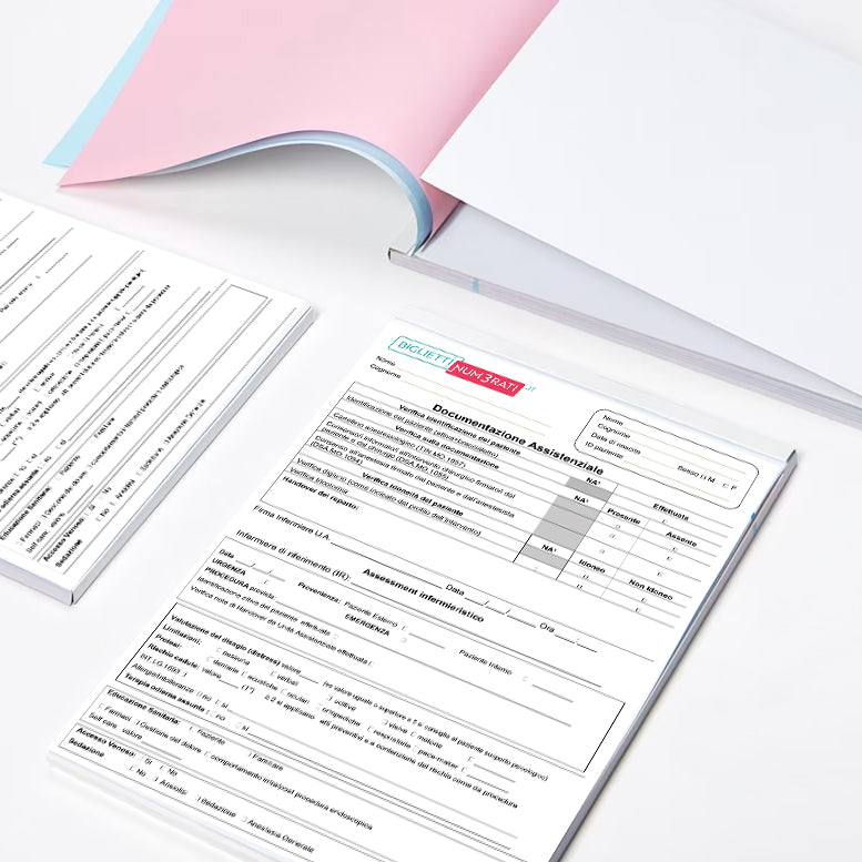 Moduli in carta copiativa personalizzati