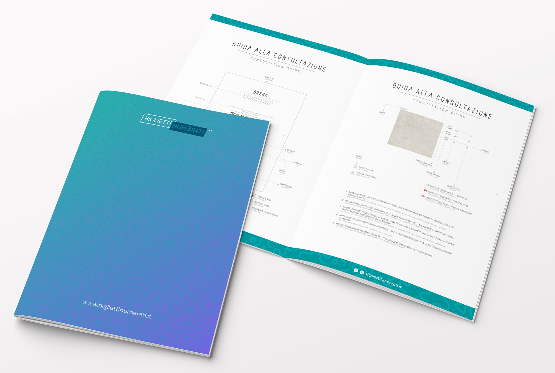 Opuscoli rilegatura con punto metallico, cataloghi e brochure