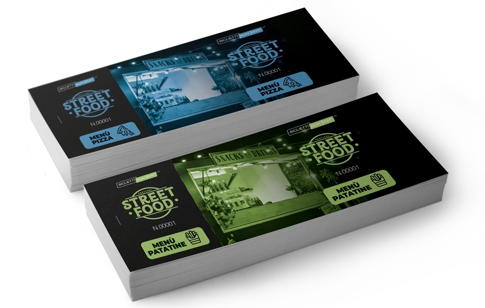 stampa blocchetto con matrice personalizzata evento sagra