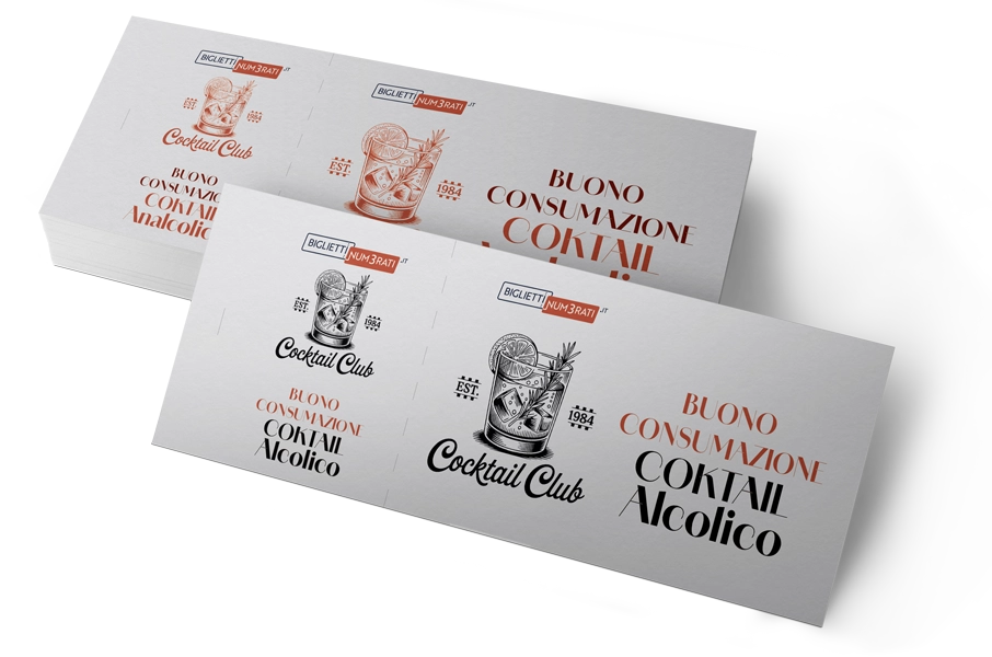 blocchetti numerati con matrice perforata