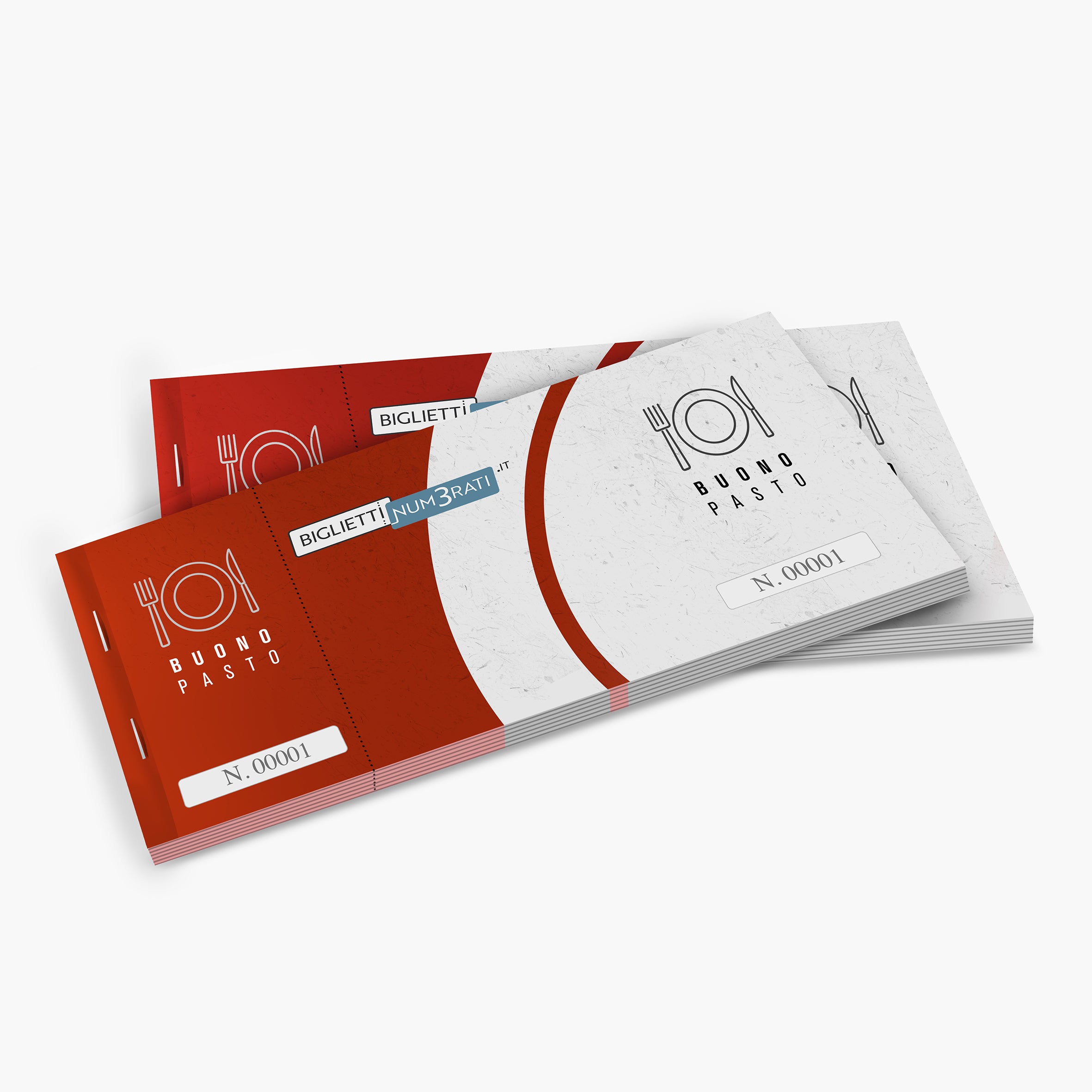 Buoni pasto personalizzati con matrice rilegata