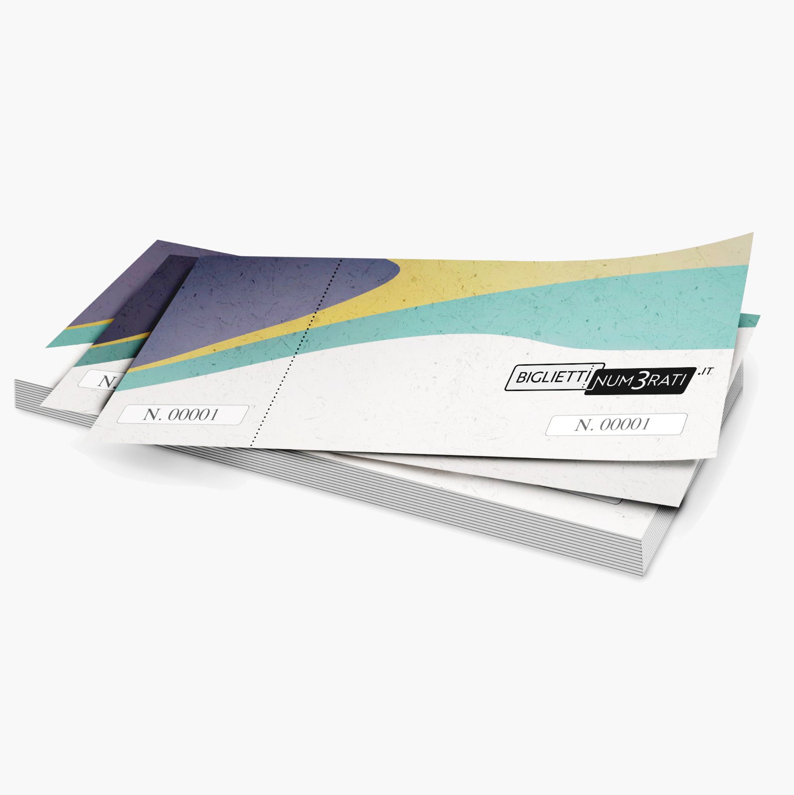 Biglietti sfusi personalizzati senza rilegatura in vari formati
