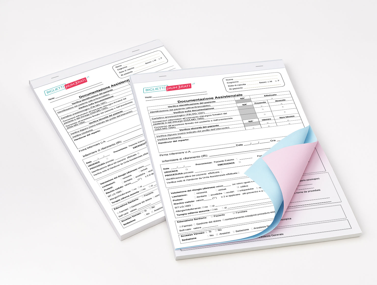 Moduli in carta copiativa personalizzati