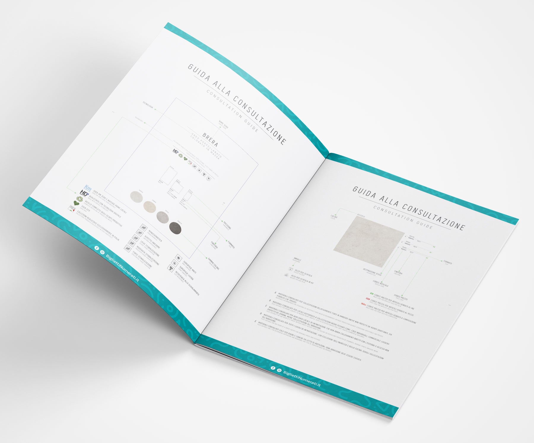 Opuscoli rilegatura con punto metallico, cataloghi e brochure