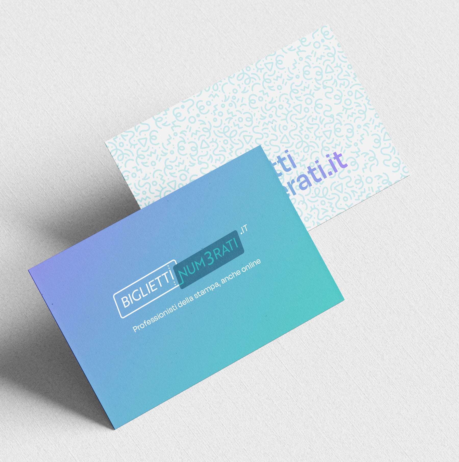 Biglietti da visita e coupon numerati